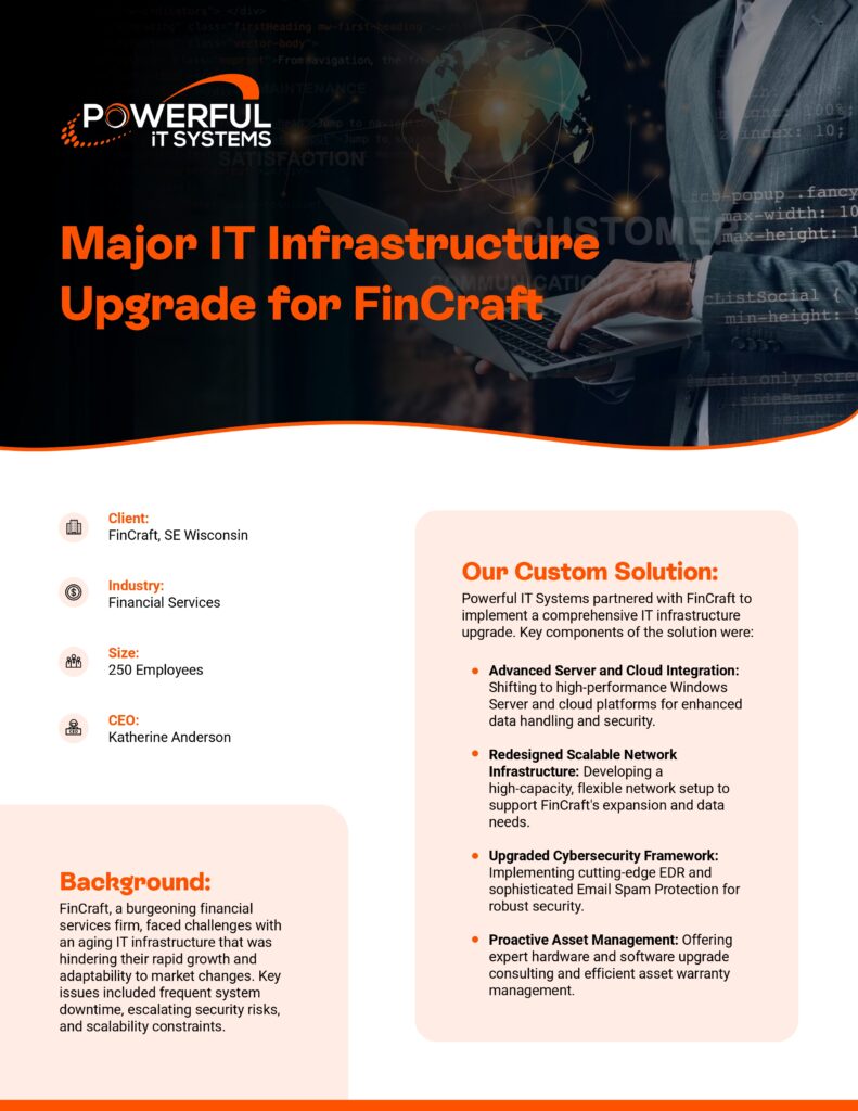 Major IT Infrastructure Upgrade for FinCraft